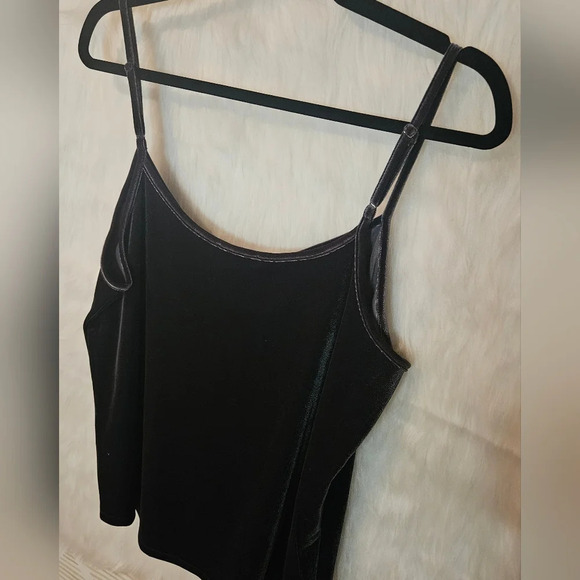 Joe Fresh Velour Ultra Soft Gunmetal Grey V-Neck Tank Top (NWOT) - Picture 4 of 6